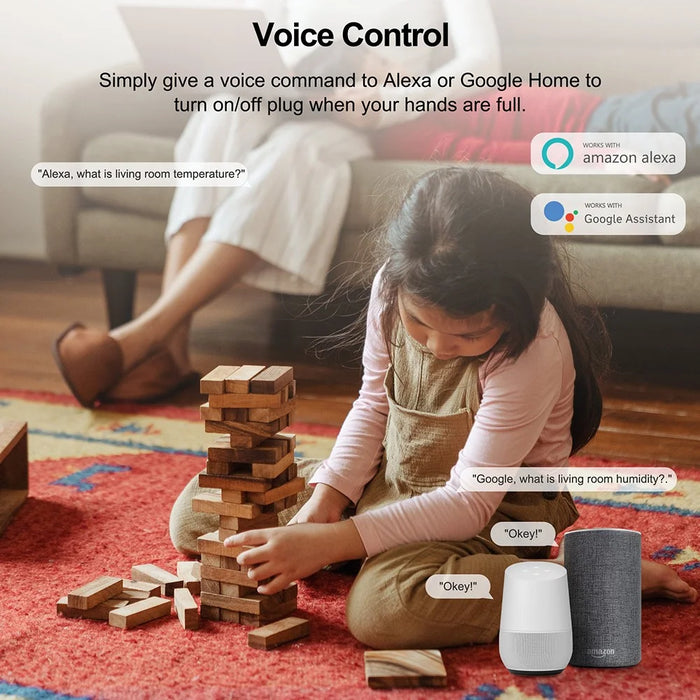 HS07 Zigbee / Wifi Smart Temperature Humidity Sensor Wireless Thermometer Compatible With Alexa Google Home - Zigbee - 7