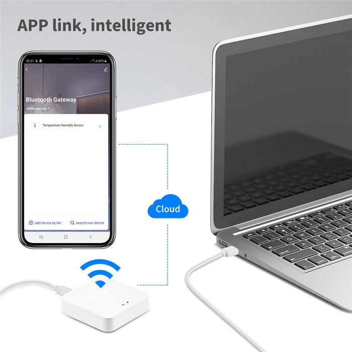 GW003 Tuya Bluetooth-Compatible Smart Home Gateway Wireless Remote Control Intelligent MESH Network Hub - 5