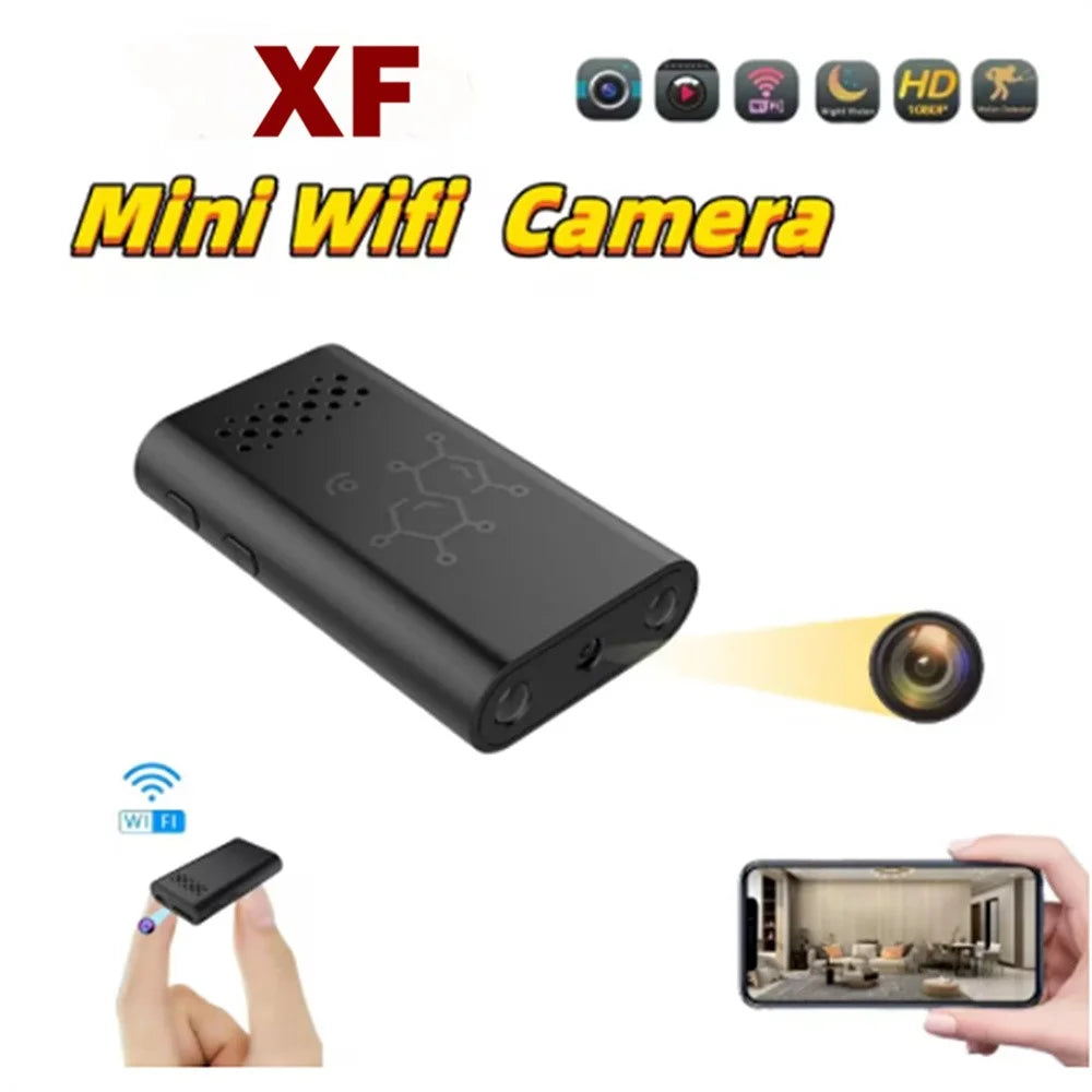XF Mini Wireless WiFi Home Security Camera HD Night Vision Remote Monitoring Cam for Android iOS - 4