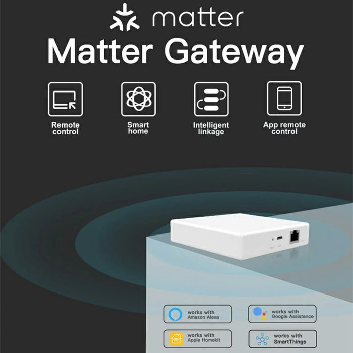 GW01 Tuya Smart Home Gateway Matter Protocol Multi-Mode Wired Hub for Zigbee Thread Network Central Control - 2