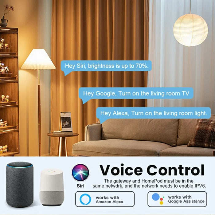 GW01 Tuya Smart Home Gateway Matter Protocol Multi-Mode Wired Hub for Zigbee Thread Network Central Control - 7