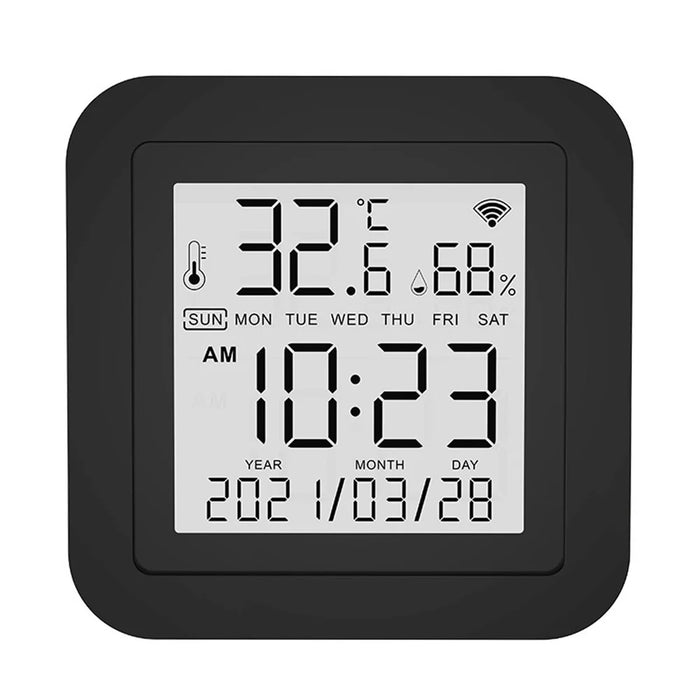 TH02 Smart Infrared WiFi Digital Thermometer Hygrometer Wireless Temperature Sensor - Black 24H - 2