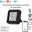 TH02 Smart Infrared WiFi Digital Thermometer Hygrometer Wireless Temperature Sensor - Black 24H - 4