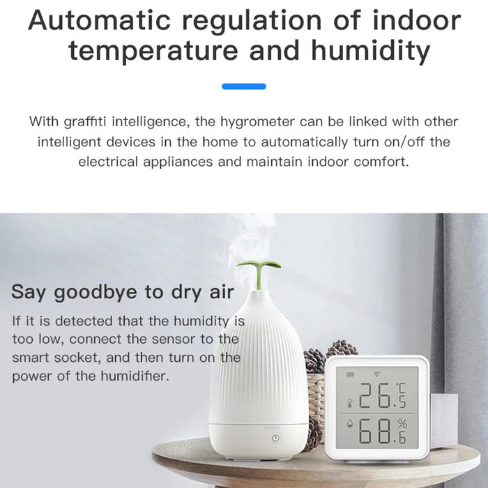 TH03 WiFi Temperature Humidity Sensor Detector Wireless Indoor Thermometer Hygrometer - 6