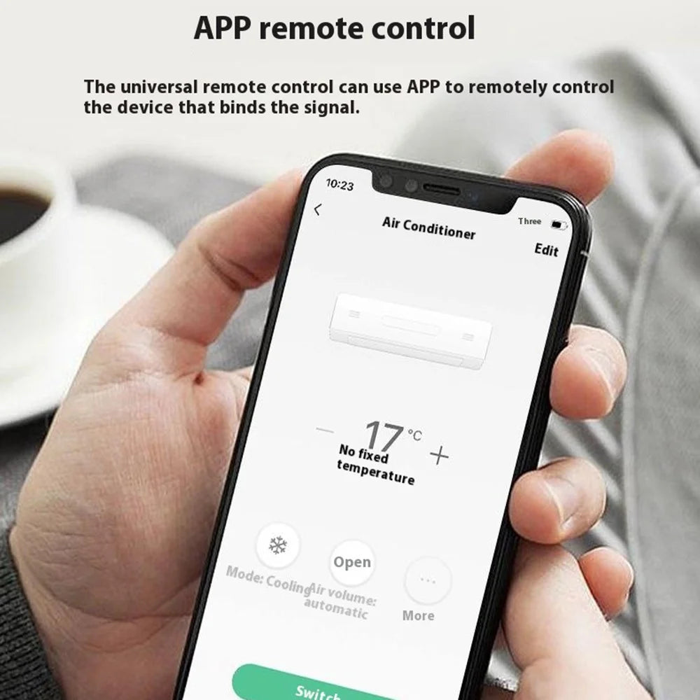 IR10 Smart Universal Remote Control Self Learning WiFi Controller with Ambient Light for Home Appliances - 4