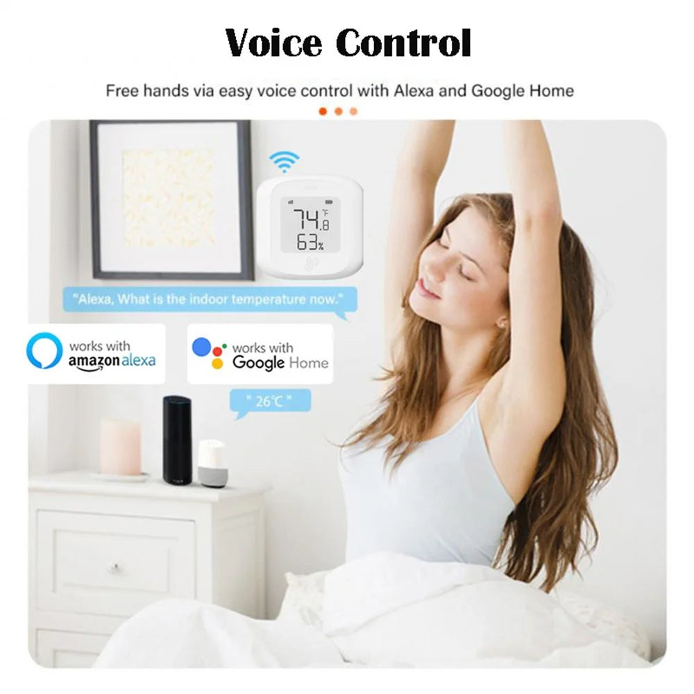 TH10 Smart Wireless Temperature Humidity Sensor Referesh Button for Home Automation Remote Detection - WiFi Version - 4