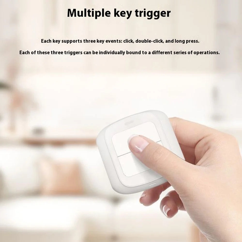 SC10 2-Gang Smart Switch Zigbee / Wifi Wireless Remote Control Button for Smart Home Automation - WiFi Version - 2