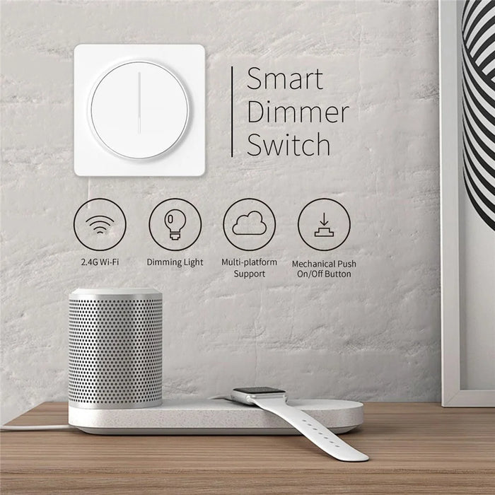 SD02 Tuya Zigbee Wall-Mounted Wireless Dimmer Switch Stepless Light Touch Control Smart Panel, EU Standard - 2