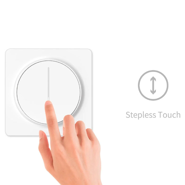 SD02 Tuya Zigbee Wall-Mounted Wireless Dimmer Switch Stepless Light Touch Control Smart Panel, EU Standard - 5