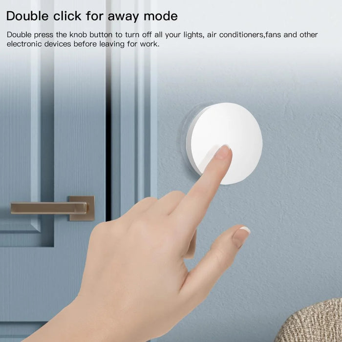 SC021 Smart Home Zigbee One-Click Scene Switch Wireless Control Light Management Panel - Yellow - 4