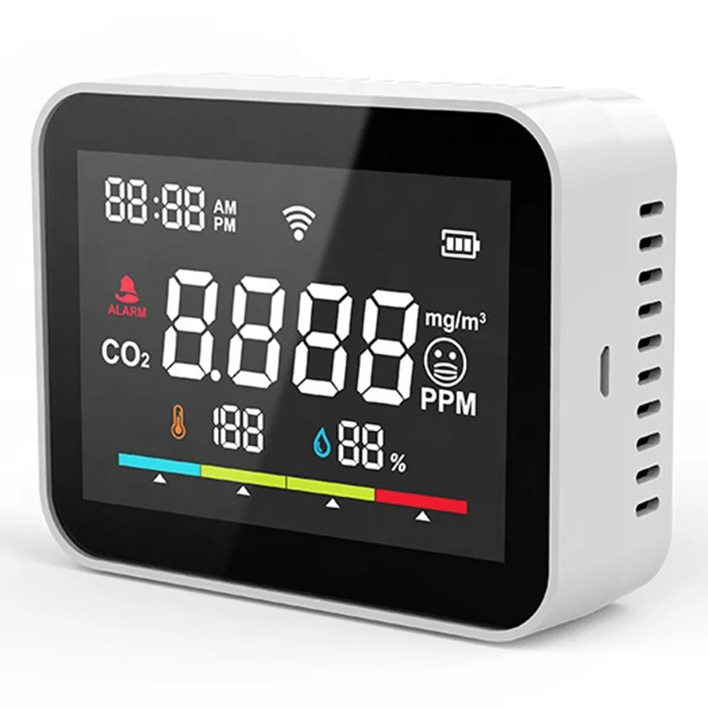 CO2V1 Smart Carbon Dioxide Detector Tuya WiFi Air Quality Monitor Temperature Humidity Sensor - 1