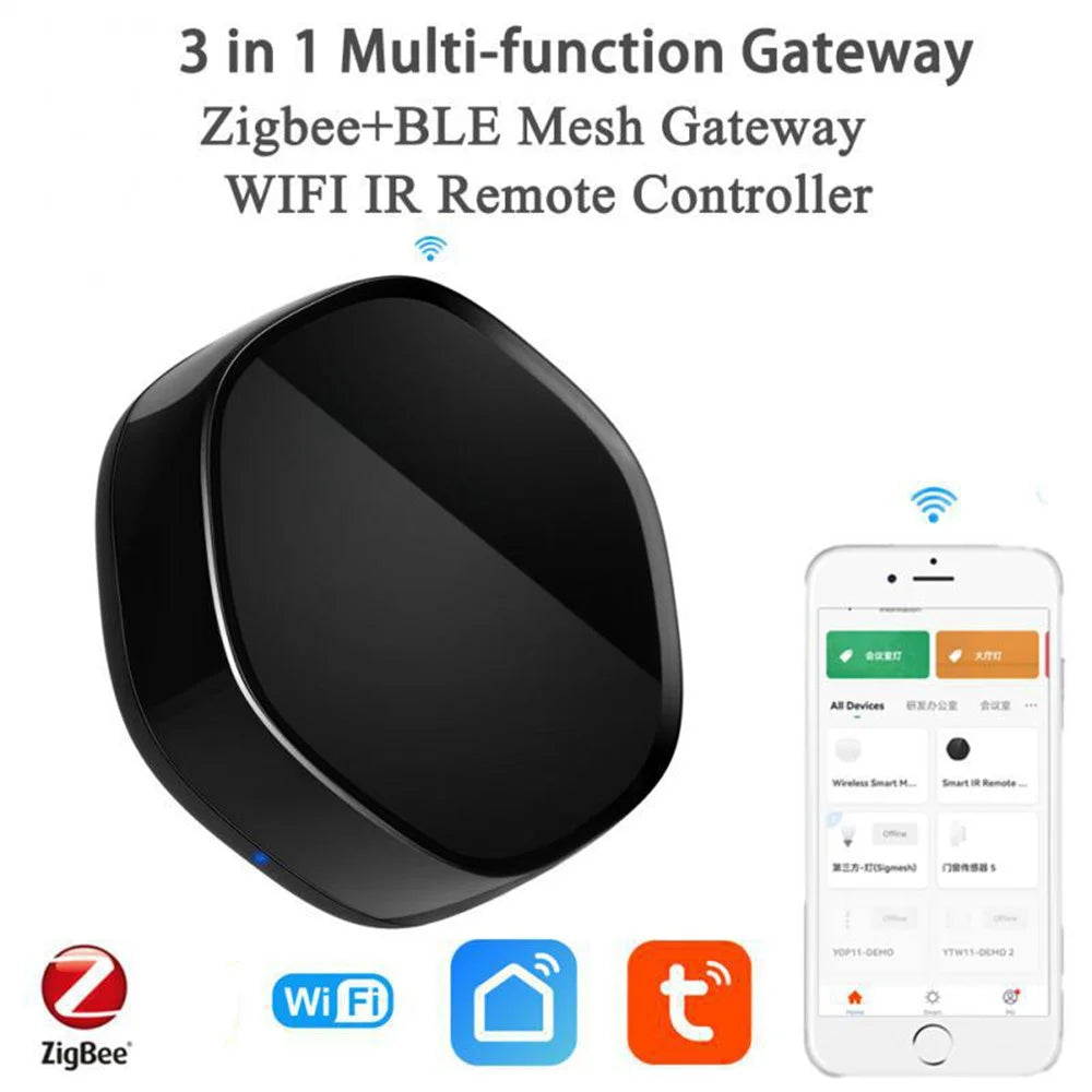 GW008 Tuya Zigbee Bluetooth-Compatible Multi-Mode Gateway Universal Infrared Remote Control WiFi Smart Home Hub - 2