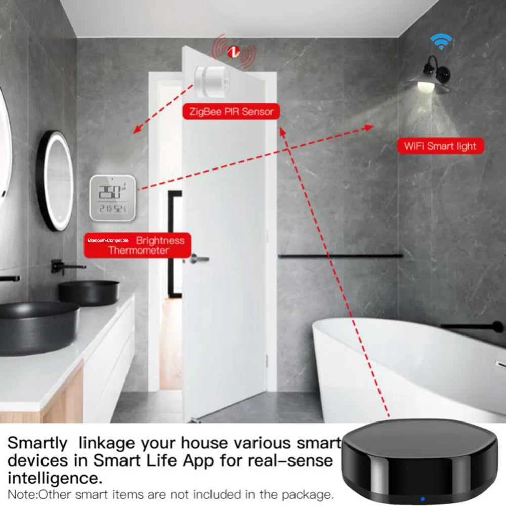 GW008 Tuya Zigbee Bluetooth-Compatible Multi-Mode Gateway Universal Infrared Remote Control WiFi Smart Home Hub - 5