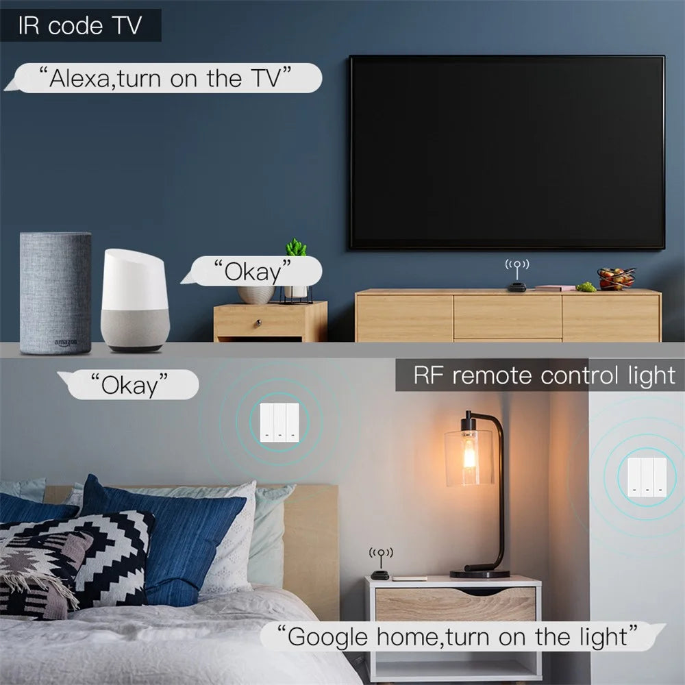 IR11 WiFi Smart Universal Remote Control IR RF Learning Voice Control Smart Home RF433 Infrared Radio Frequency Controller - 6
