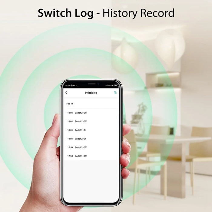 SB01 Matter 1 Gang Smart Switch WiFi Wireless Hidden Homekit Voice Control Switch - 5