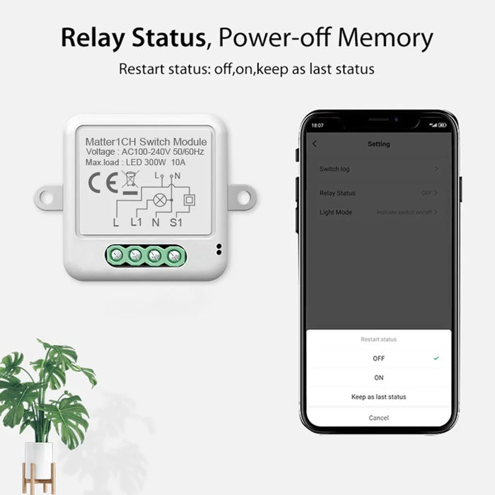 SB02 Matter 2 Gang WiFi Smart Switch Homekit Voice Control Hidden Remote Control Switch - 7