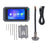 N9S 3.97 Inch Hidden Night Vision Camera Doorbell with Photo Video Recording Door Viewer - Black - 6