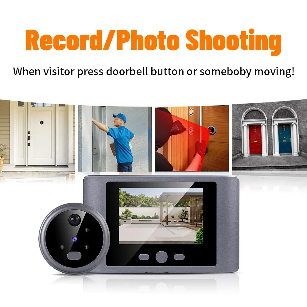 N100 Door Viewer 2.8 Inch Color Display Video Doorbell Night Vision Motion Detection Electronic Peephole Camera - 3