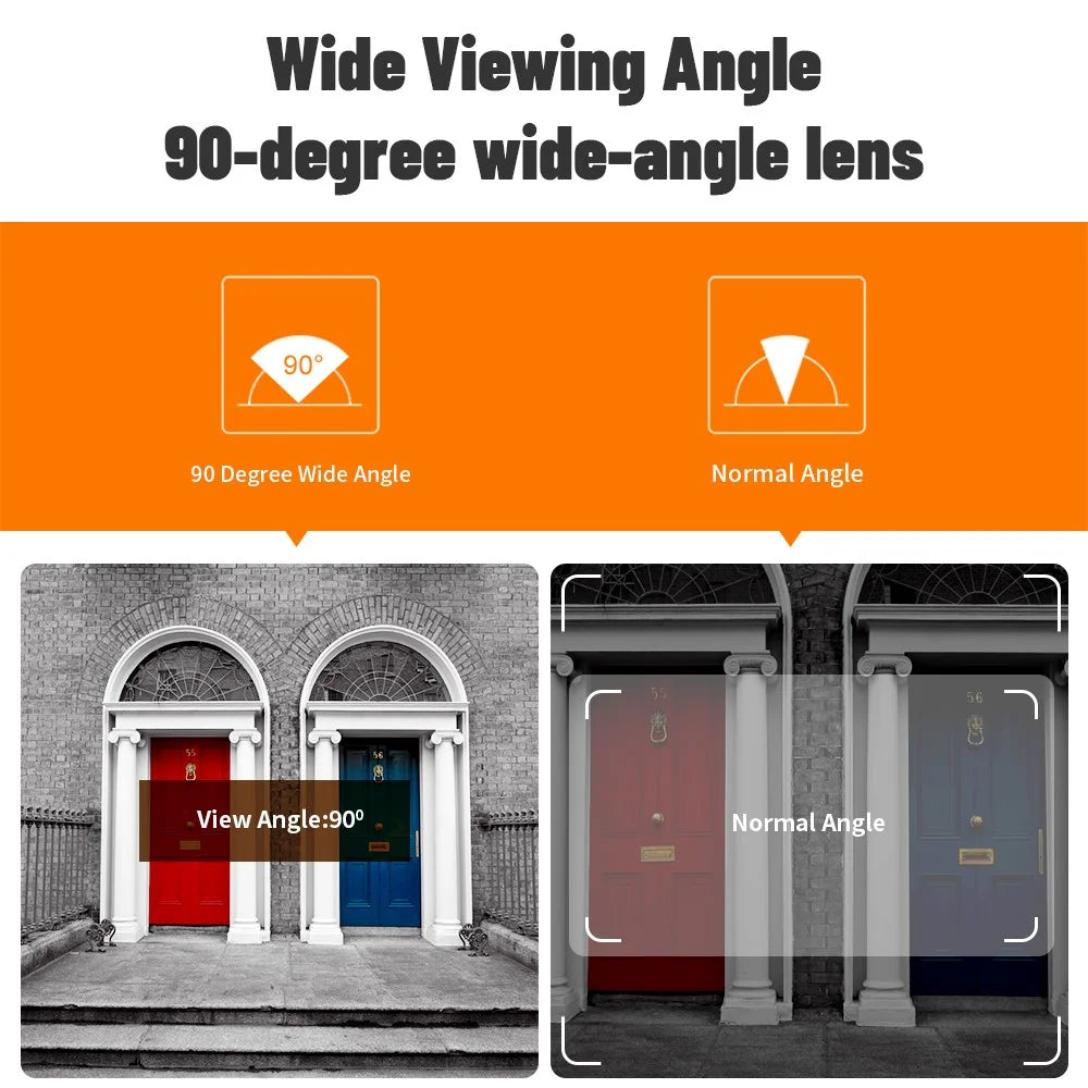 N100S 2.8 Inch Hidden Cat Eye Camera Night Vision Motion Detection Door Peephole Viewer - 3