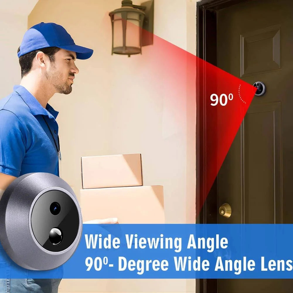 N100S 2.8 Inch Hidden Cat Eye Camera Night Vision Motion Detection Door Peephole Viewer - 5