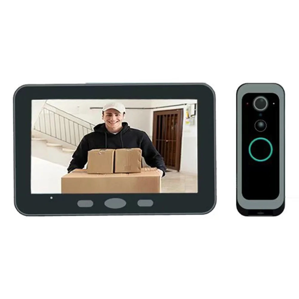 SY-30 2.4G Point to Point 4 Inch Visual Intercom Doorbell PIR Motion Detection Night Vision Wireless Video Door Phone - 4