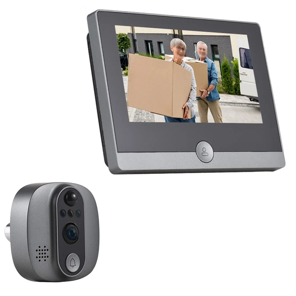 W1 4.3 Inch Color Screen WiFi Digital Peephole Camera Motion Detection Two Way Audio Smart Door Viewer - 1