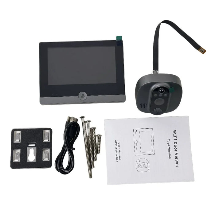 W1 4.3 Inch Color Screen WiFi Digital Peephole Camera Motion Detection Two Way Audio Smart Door Viewer - 6