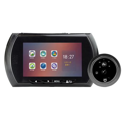 45AHD-M 4.5 Inch Electronic Peephole Viewer Motion Detection Photo Video Recording Video Doorbell - 1