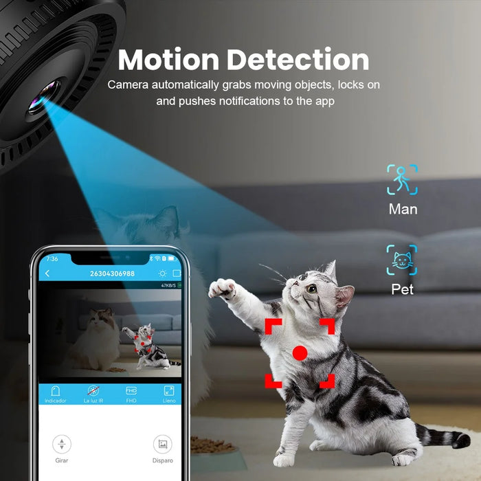 C8 Home Security Camera Wireless WiFi Surveillance Mini Camera with Microphone / Motion Detection - 7