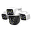 ESCAM PT223 Home Security 3 x 4MP Lens Camera WiFi Motion Detection Alarm Two-Way Audio Camera - EU Plug - 2