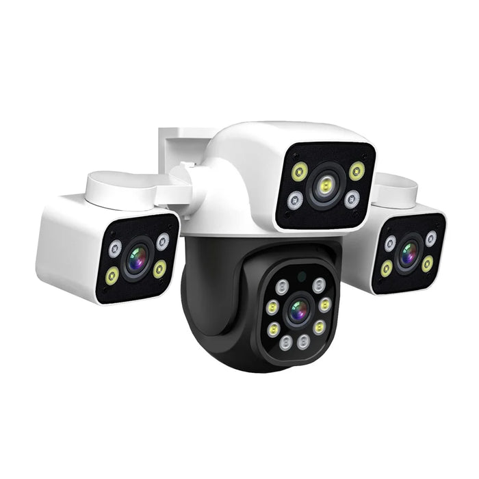 ESCAM PT223 Home Security 3 x 4MP Lens Camera WiFi Motion Detection Alarm Two-Way Audio Camera - EU Plug - 4