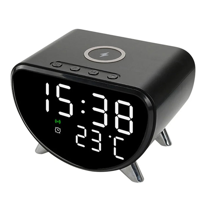 5 in 1 15W Smart Desktop Phone Charger HD Hidden Camera Wireless WiFi Security Camera - Black - 2