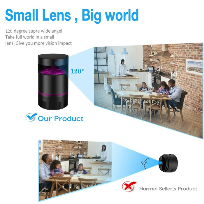 Multifunctional Mosquito Lamp WiFi Camera Motion Detection HD 1080P Camera for Home Security - 2