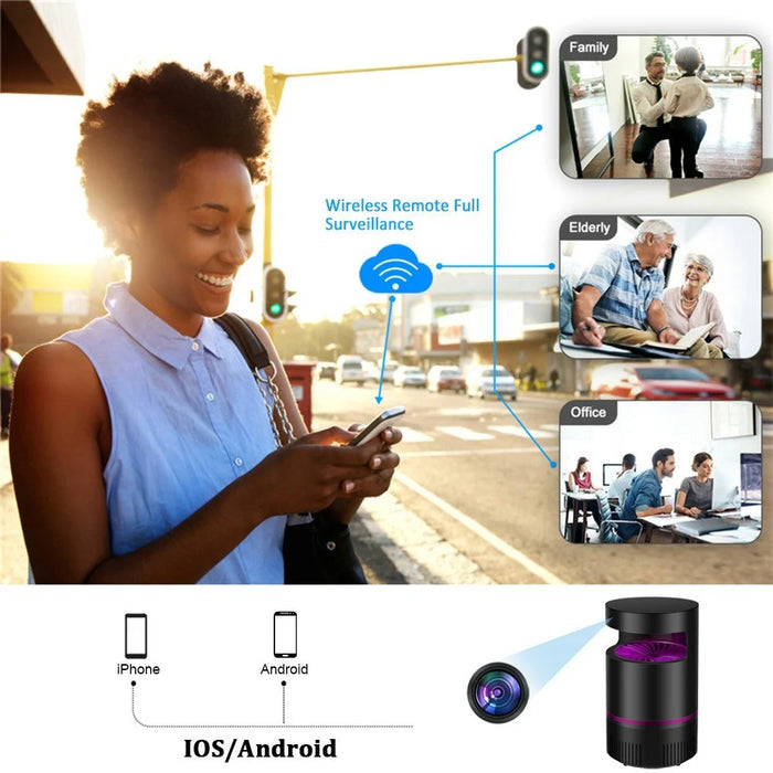 Multifunctional Mosquito Lamp WiFi Camera Motion Detection HD 1080P Camera for Home Security - 7
