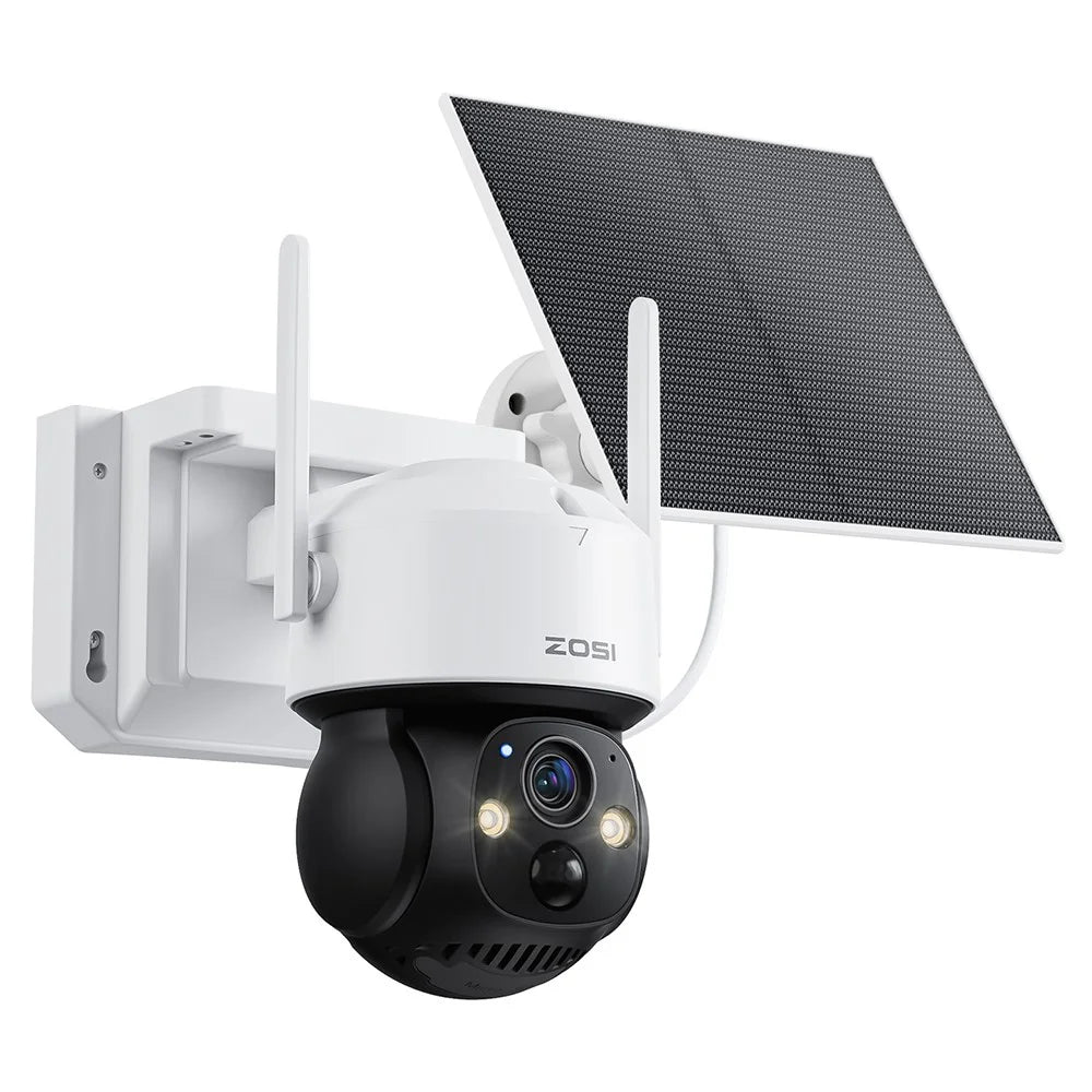 ZOSI C291 4MP 2.5K WiFi Solar Security Camera PIR Smart Detection Night Vision Outdoor Wireless PT Camera, No Memory Card - 1