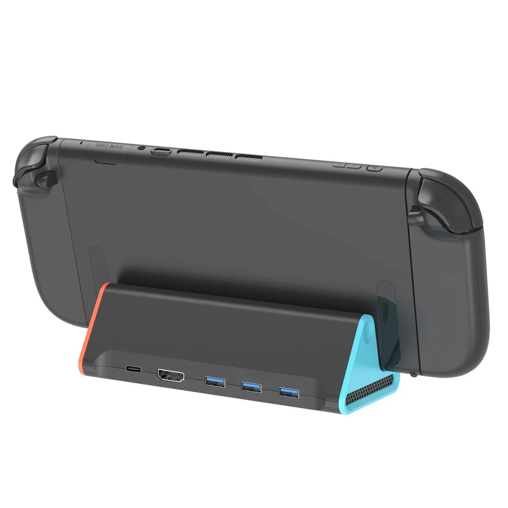 HONSON HS-SW2028 For Nintendo Switch 2 4K / 60Hz Mini HD Video Converter Dock PD Charging with 3 USB 3.0 Ports (No Ethernet Port) - 6