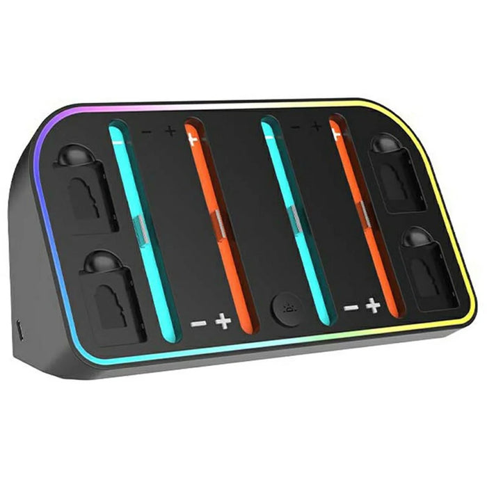 For Nintendo Switch 2 Wall Mounted Bracket Joycon Charging Dock with RGB Light Game Card Storage Stand - 2