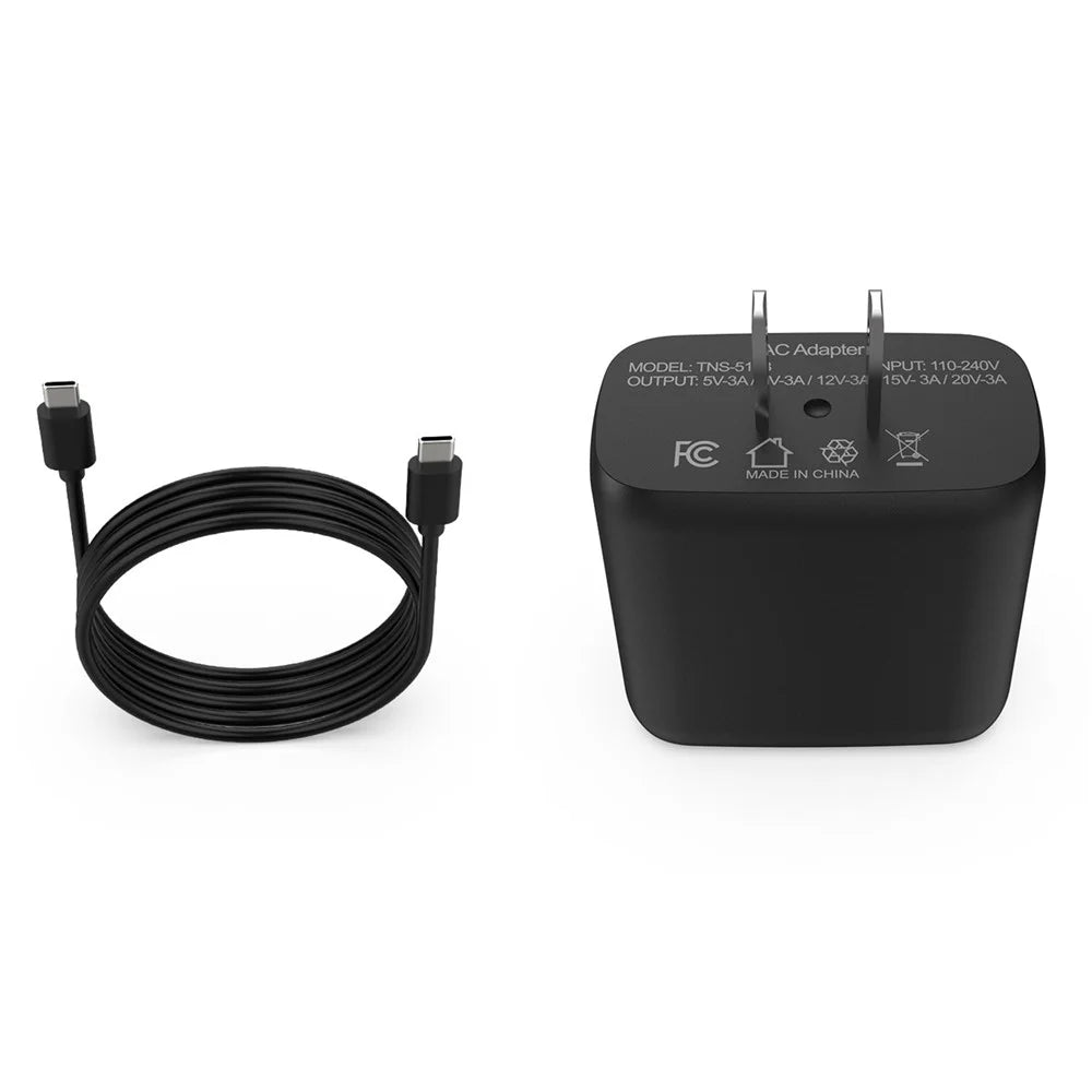 DOBE TNS-5168 US Plug 60W Fast Charger for Nintendo Switch 2  /  Switch OLED  /  Switch Console Type C Power Adapter with Cable - 3
