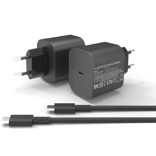 HYC-1638 EU Plug 60W Charger for Nintendo Switch 2 Game Console USB C Power Adapter with Cable - 1