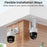 ZOSI C296 4K 8MP WiFi 6 Home Security Camera System 24 / 7 Recording 4 Pan Tilt Cameras 8CH NVR with 1TB HDD - UK Plug - 5