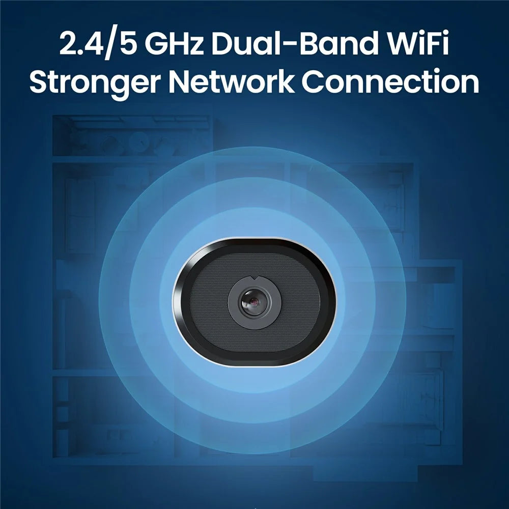 ZOSI C680 2K Window Camera Night Vision 3MP 2.4 / 5GHz WiFi AI Human Vehicle Detection Security Cam - US Plug - 7