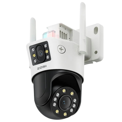 ZOSI C298 SE 4MP Dual Lens WiFi Camera AI Human  /  Vehicle Detection Two Way Audio Outdoor Security Cam - US Plug - 1