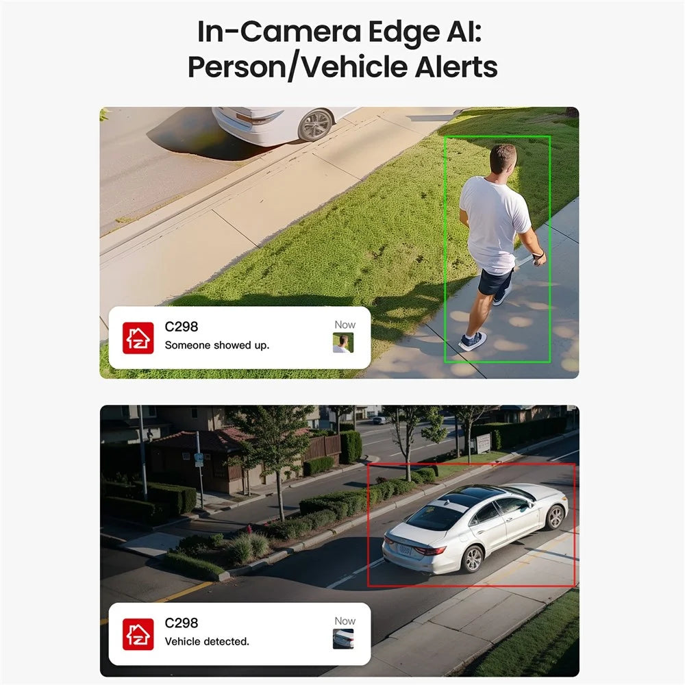 ZOSI C298 SE 4MP Dual Lens WiFi Camera AI Human  /  Vehicle Detection Two Way Audio Outdoor Security Cam - US Plug - 6