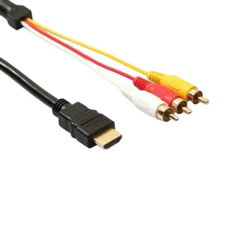 1.5m HD to 3 RCA Adapter Cable for HDTV AV Converter Support 1080P Resolution - 3