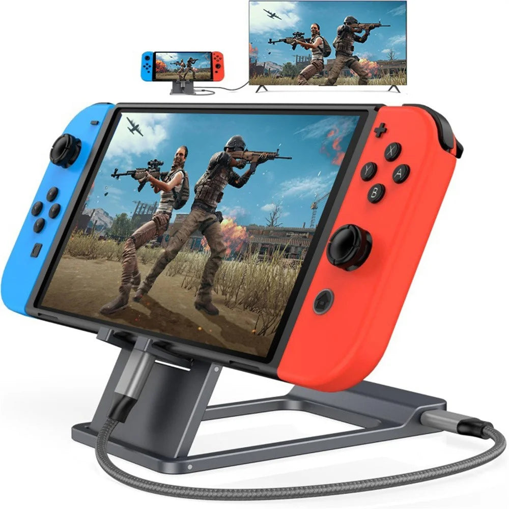 For Nintendo Switch 2  /  Switch  /  Switch OLED Dock HD Video Converter 3-in-1 Expansion Hub - 2