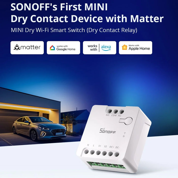 SONOFF MINI-D WiFi Smart Switch Dry Contact Relay Matter Protocol Support AC / DC Input Smart Control - 2