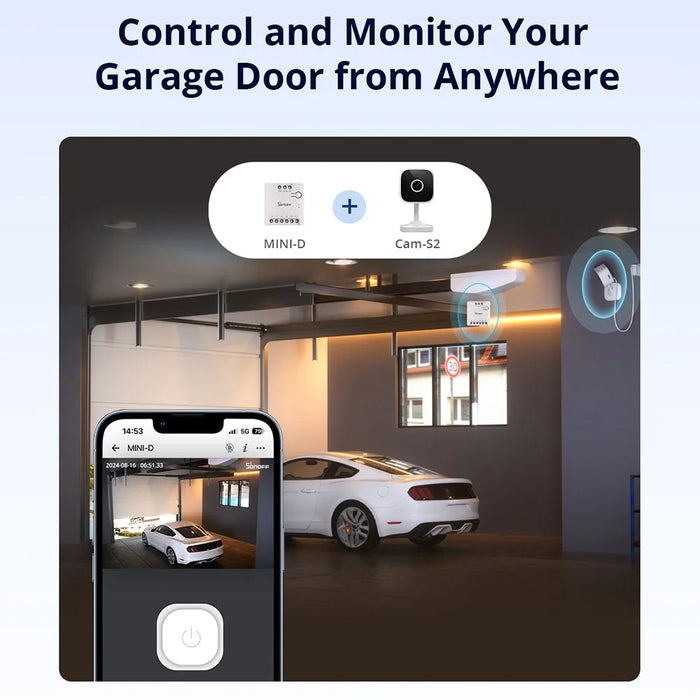 SONOFF MINI-D WiFi Smart Switch Dry Contact Relay Matter Protocol Support AC / DC Input Smart Control - 6