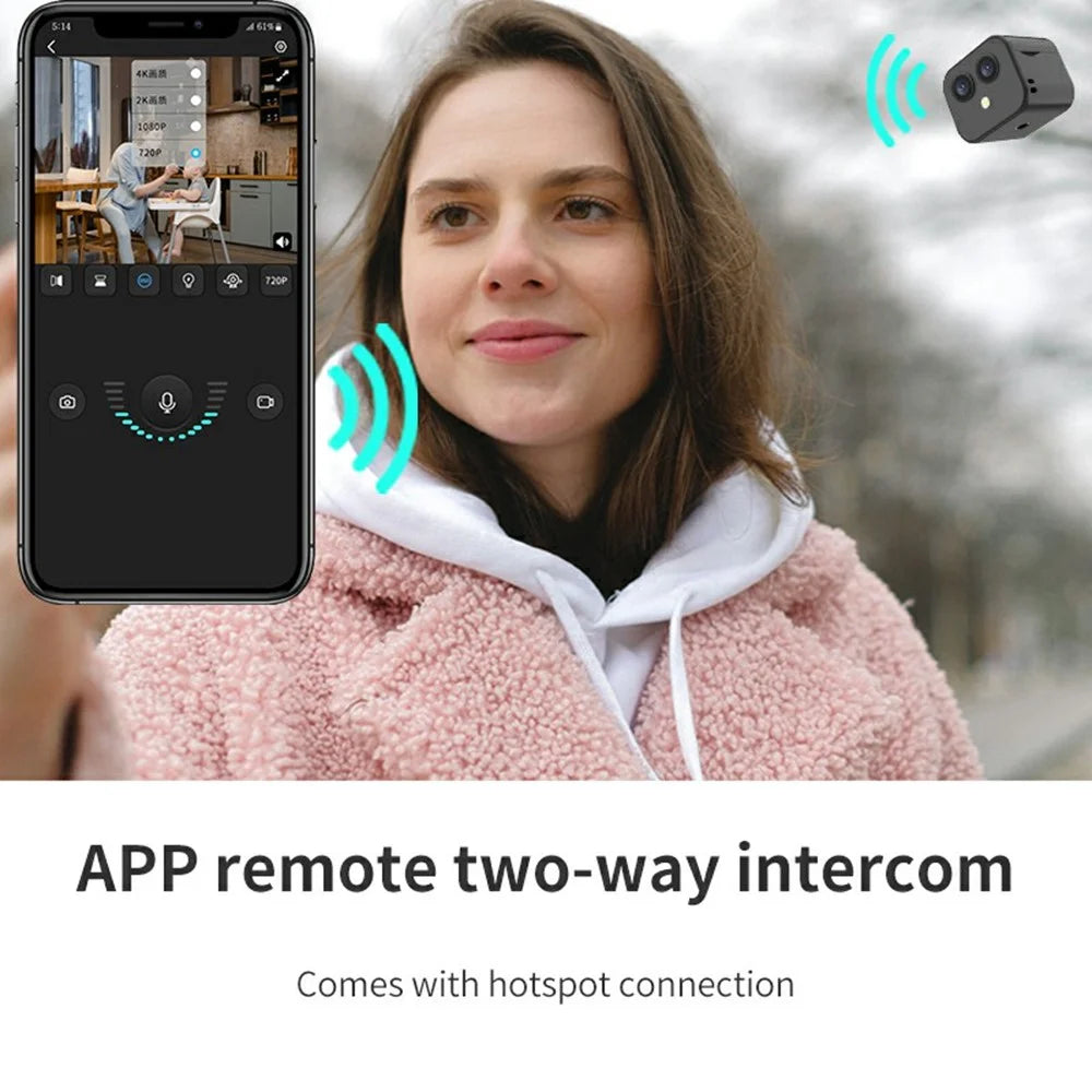 D3 Dual Lens WiFi Camera 4K HD Wireless Network Monitoring Remote Control Night Vision Cam - 3
