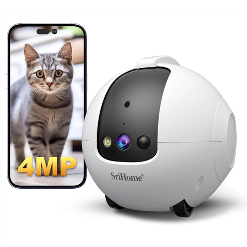 SRIHOME DH013 Pet Camera 4MP HD WiFi Pet Monitor with Phone APP Two-Way Audio Night Vision IP Camera - 1