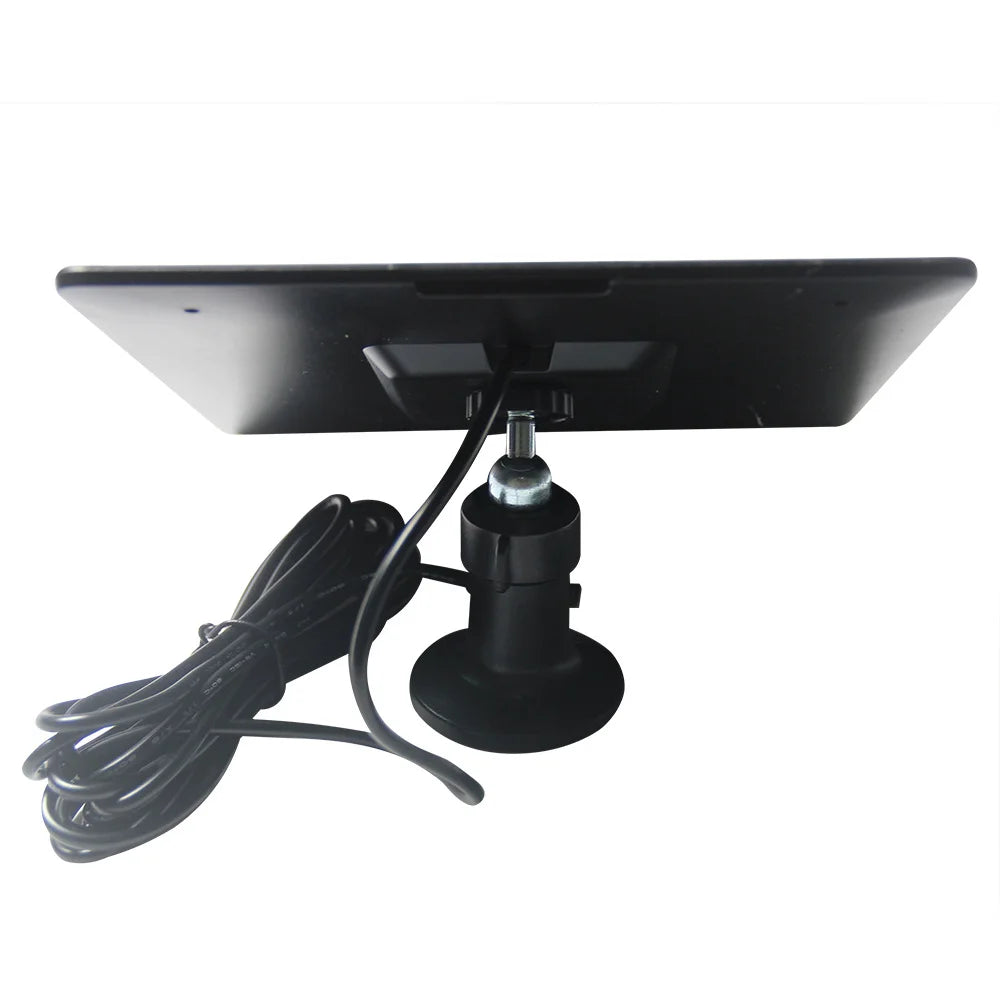 5W Solar Panel for Security Camera Outdoor Solar Panel Charger with 3m Cable and Bracket - Black - 2
